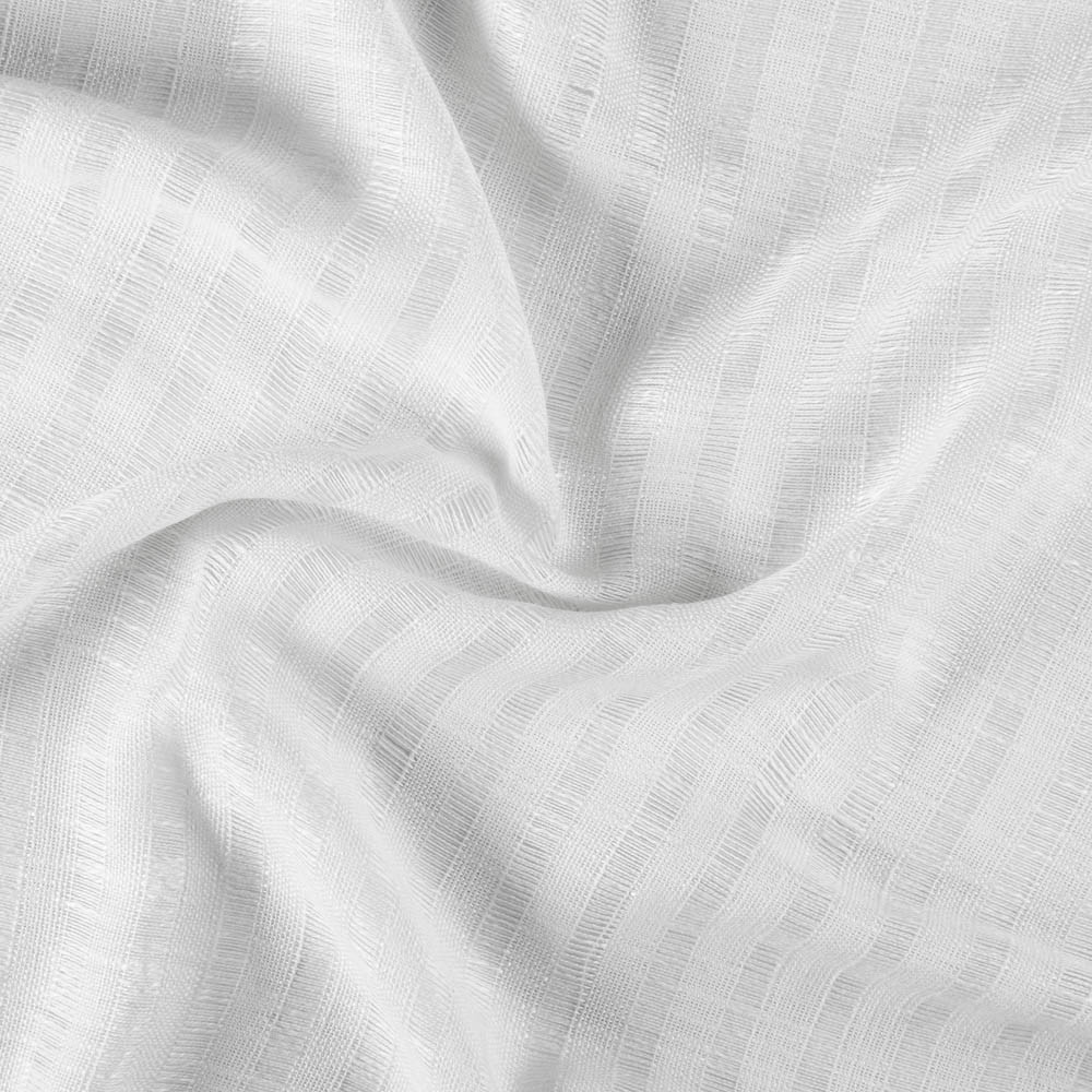 Tissu rayé Aura - Blanc Tissu rayé Aura - Blanc