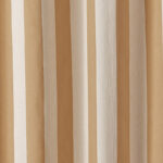 Tissu rayé Sunset - Jaune ocre et écru