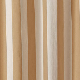 Tissu rayé Sunset - Jaune ocre et écru