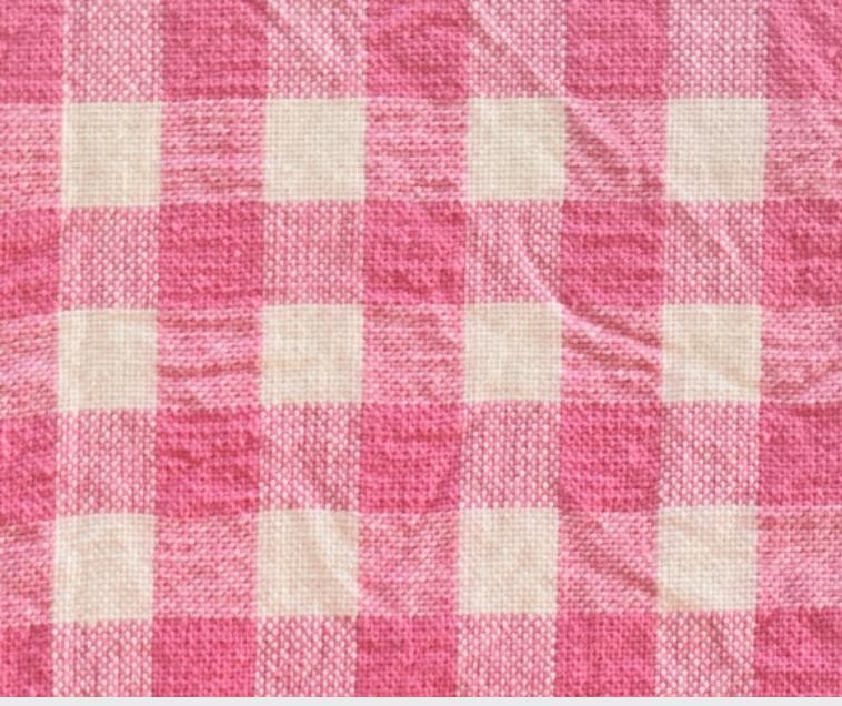 Tissu Seersucker Vichy coton - Rose, écru Tissu Seersucker Vichy coton - Rose, écru
