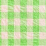 Tissu Seersucker Vichy coton - Vert pomme, écru
