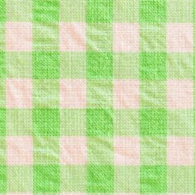 Tissu Seersucker Vichy coton - Vert pomme, écru