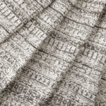 Tissu Sicile - Noir charbon et blanc