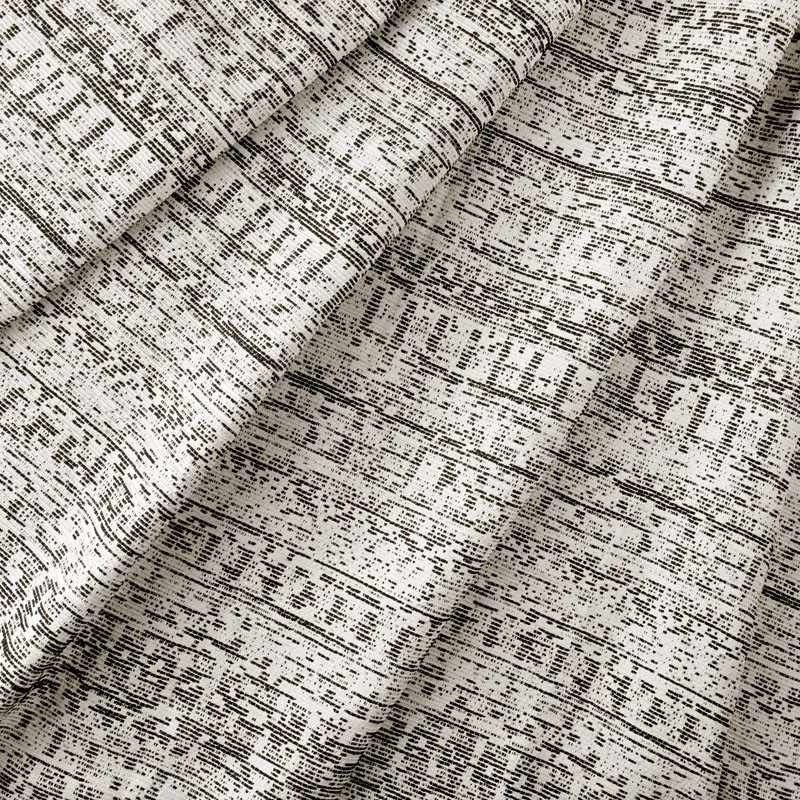 Tissu Sicile - Noir charbon et blanc Tissu Sicile - Noir charbon et blanc