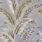 Tissu Sumatra - Bleu gris et taupe