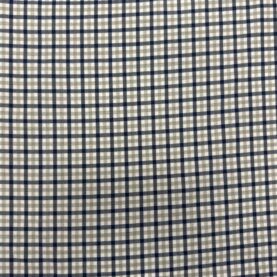 Tissu tartan écossais – Bleu marine, gris et blanc