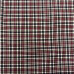 Tissu tartan écossais petits carreaux – Bordeaux, bleu marine et blanc