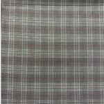 Tissu tartan écossais Prince de Galles – Gris clair, fil rouge