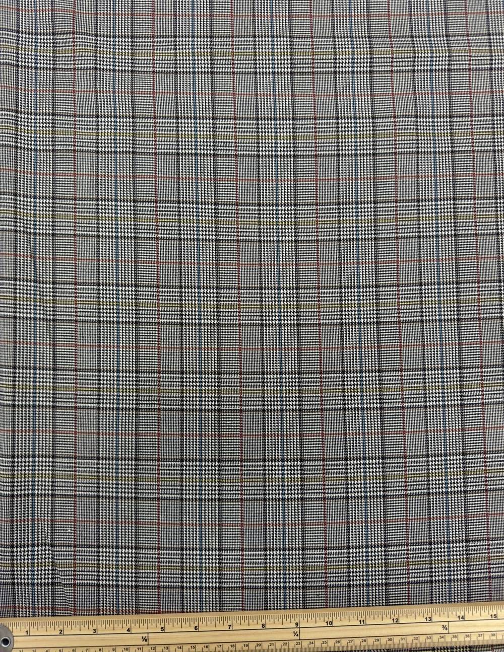 Tissu tartan écossais Prince de Galles – Noir et blanc Tissu tartan écossais Prince de Galles – Noir et blanc