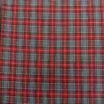 Tissu tartan écossais – Rouge et gris