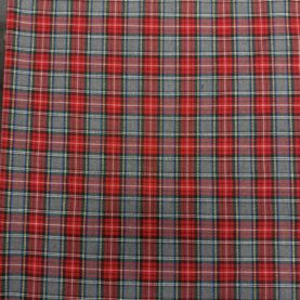 Tissu tartan écossais – Rouge et gris