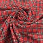 Tissu tartan écossais Royal Stewart petits carreaux – Rouge