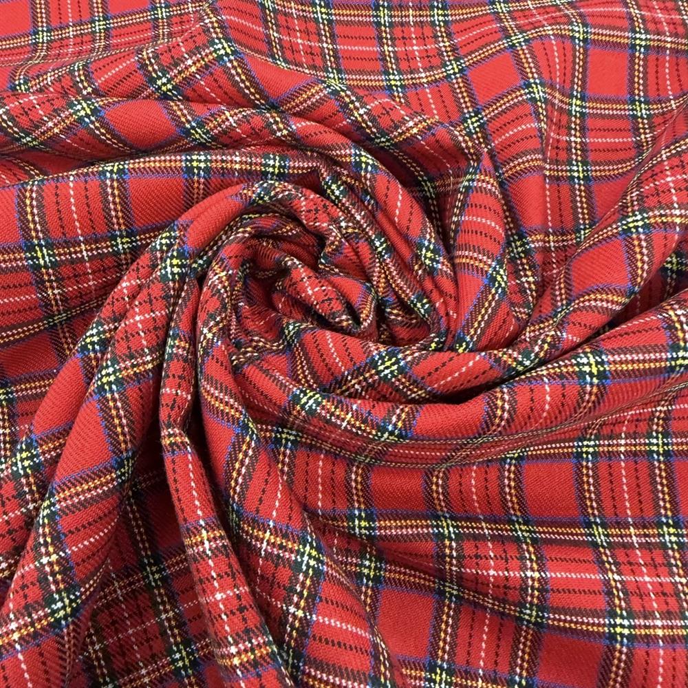 Tissu tartan écossais Royal Stewart petits carreaux – Rouge Tissu tartan écossais Royal Stewart petits carreaux – Rouge