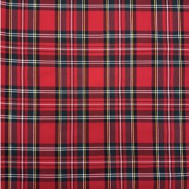 Tissu tartan écossais Royal Stewart – Rouge