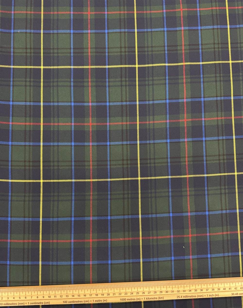 Tissu tartan écossais – Vert et bleu marine Tissu tartan écossais – Vert et bleu marine