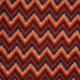 Tissu teddy jacquard zigzag – Multicolore