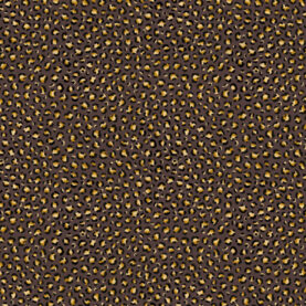Tissu toile demi-panama léopard – Marron foncé