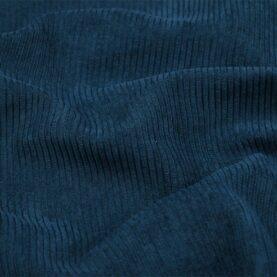 Tissu velours côtelé Antonin – Bleu pétrole