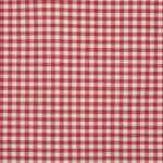 Tissu voilage Carreaux torchon - Rouge et écru