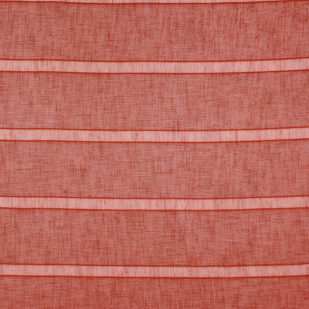 Tissu voilage Cordelette - Rouge tomette Tissu voilage Cordelette - Rouge tomette