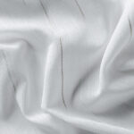 Tissu voilage Diane - Blanc à rayures grises