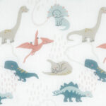 Tissu voilage Dino - Écru