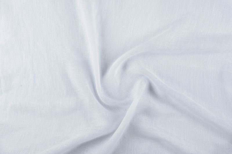 Tissu voilage Gaze de lin - Blanc optique Tissu voilage Gaze de lin - Blanc optique
