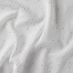 Tissu voilage Gloria - Écru et argent