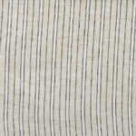 Tissu voilage Marcel - Lin, noir et blanc