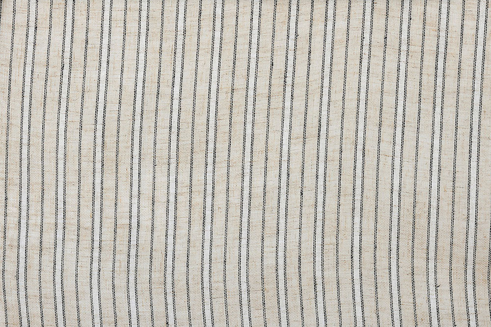 Tissu voilage Marcel - Lin, noir et blanc Tissu voilage Marcel - Lin, noir et blanc