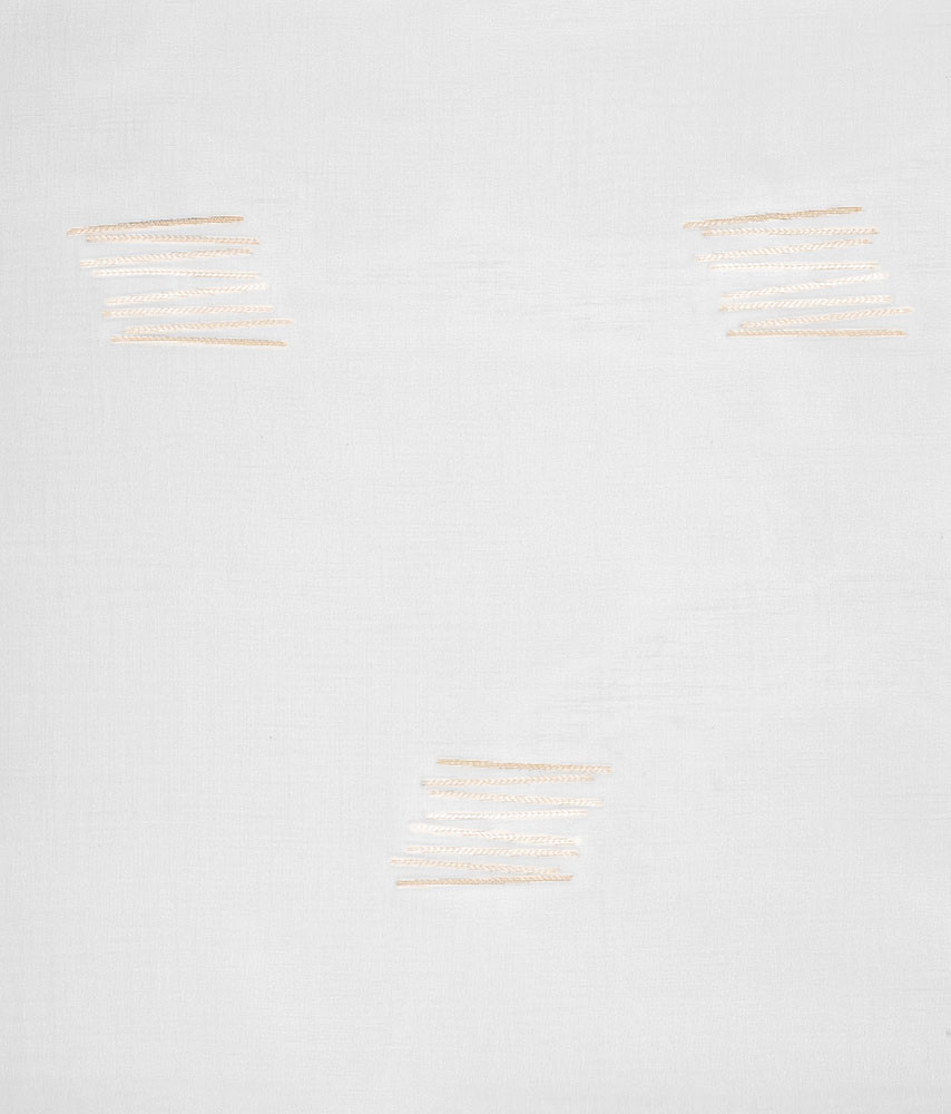 Tissu voilage Moisson - Blanc et beige Tissu voilage Moisson - Blanc et beige