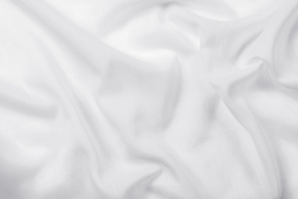 Tissu voilage Polyester lin - Blanc Tissu voilage Polyester lin - Blanc