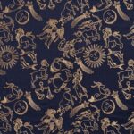 Toile brodée "Astral" édition Thevenon Paris - Fond marine