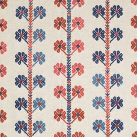 Toile brodée "Coup de Chance" édition Thevenon Paris - Bleu et rouge