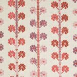 Toile brodée "Coup de Chance" édition Thevenon Paris - Rose et rouge