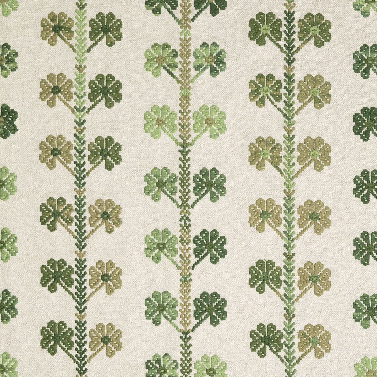 Toile brodée "Coup de Chance" édition Thevenon Paris - Vert Toile brodée "Coup de Chance" édition Thevenon Paris - Vert