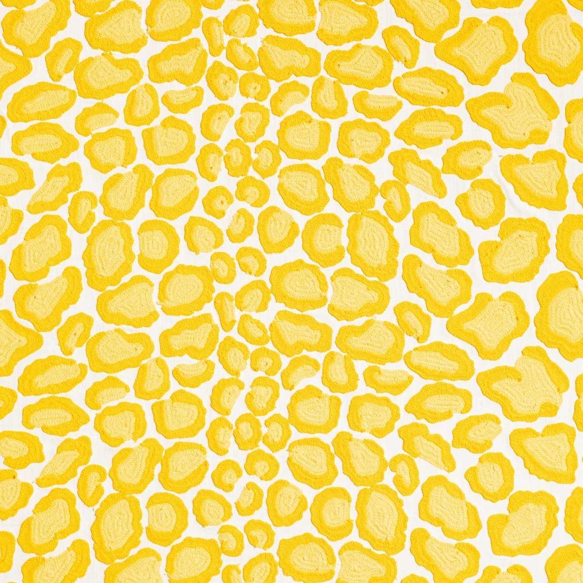 Toile brodée "Coup de Griffe" édition Thevenon Paris - Jaune OEKO-TEX Toile brodée "Coup de Griffe" édition Thevenon Paris - Jaune OEKO-TEX