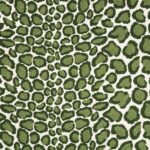 Toile brodée "Coup de Griffe" édition Thevenon Paris - Vert kaki OEKO-TEX