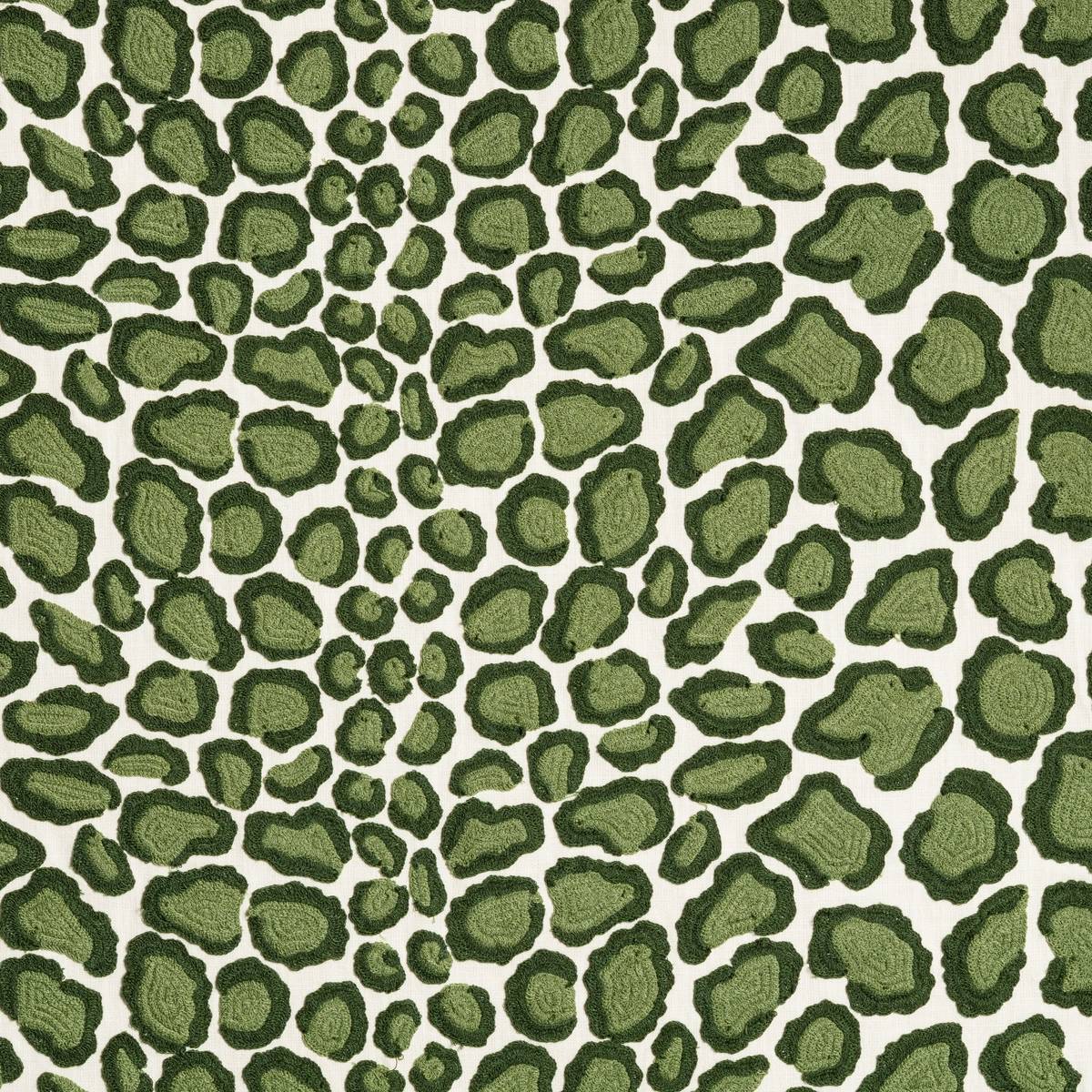 Toile brodée "Coup de Griffe" édition Thevenon Paris - Vert kaki OEKO-TEX Toile brodée "Coup de Griffe" édition Thevenon Paris - Vert kaki OEKO-TEX