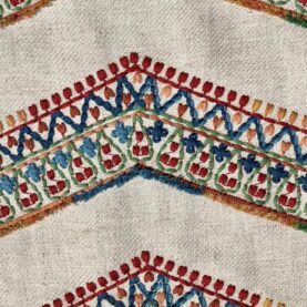 Toile brodée "Pop brodé" édition Thevenon Paris - Multicolore OEKO-TEX