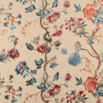 Toile brodée "Rochecotte" édition Thevenon Paris - Multicolore OEKO-TEX