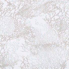 Toile cirée PVC Cyriac – Blanc et gris