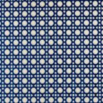 Velours extérieur "Cannage" édition Thevenon Paris - Bleu fond écru