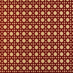 Velours extérieur "Cannage" édition Thevenon Paris - Brique